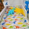 Комплект постельного белья полуторный "Динозавры"