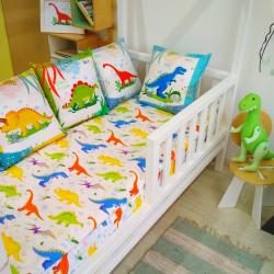 Комплект постельного белья полуторный "Динозавры"
