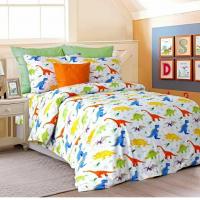 Комплект постельного белья полуторный "Динозавры"