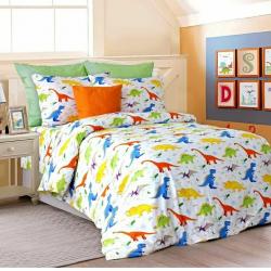 Комплект постельного белья полуторный "Динозавры"