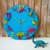 Часы настенные "Дино-команда" синие