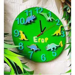 Часы настенные именные "Егор" с фигурками