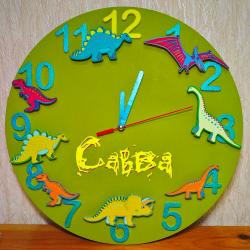 Часы настенные именные "Савва" с фигурками