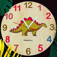 Часы настенные Стегозавр Wood