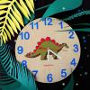 Часы настенные Стегозавр Wood blue