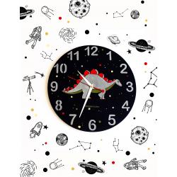 Часы настенные "Стегозавр Космос"