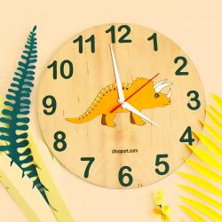Часы настенные Трицератопс Wood summer