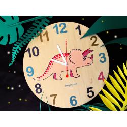 Часы настенные Трицератопс Wood  aurora