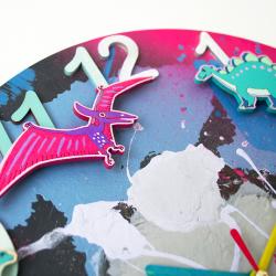 Часы настенные "Ночной Дино Дозор"