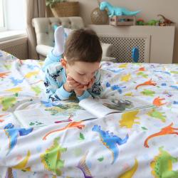 Комплект постельного белья полуторный "Динозавры"