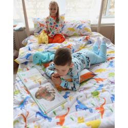 Комплект постельного белья полуторный "Динозавры"