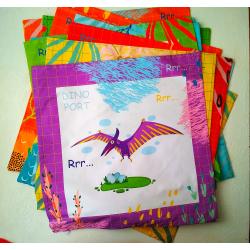 Подушка Птеранодон сиреневая