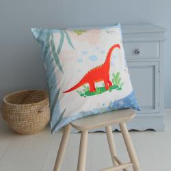 Подушка Брахиозавр голубая