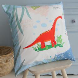 Подушка Брахиозавр голубая