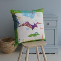 Подушка Птеранодон зеленая