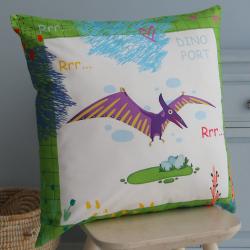 Подушка Птеранодон зеленая