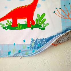 Подушка Брахиозавр голубая