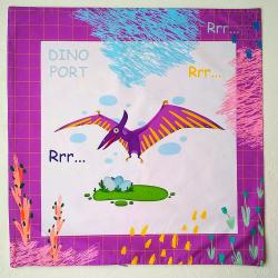 Подушка Птеранодон сиреневая