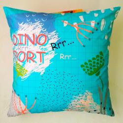 Подушка Тирекс бирюзовая