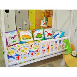 Подушка Стегозавр красная