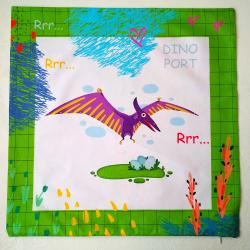 Подушка Птеранодон зеленая