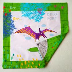 Подушка Птеранодон зеленая