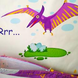 Подушка Птеранодон сиреневая