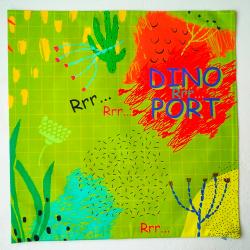 Подушка Стегозавр зеленая