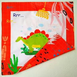 Подушка Стегозавр красная