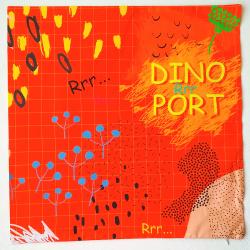 Подушка Стегозавр красная