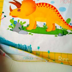 Подушка Трицератопс желтая