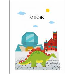 Постер "Минск" 20x30