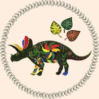 Постер DinoFantasy Трицератопс 30x30