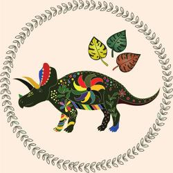 Постер DinoFantasy Трицератопс 30x30