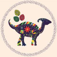 Постер DinoFantasy Паразауролоф 30x30