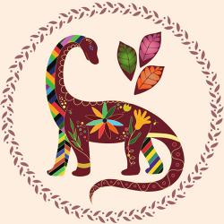 Постер DinoFantasy Брахиозавр 30x30