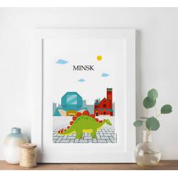 Постер "Минск" 20x30