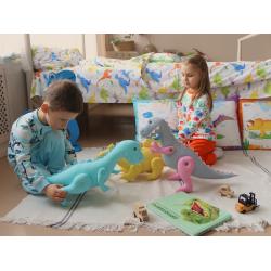 Игрушка Стегозавр Желтый  (длина 65 см.)