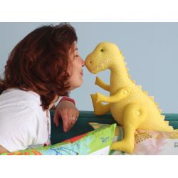 Игрушка Тирекс Желтый  (высота 45 см.)